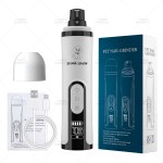 跨境3档LED双灯宠物磨甲器液晶屏大功率电动指甲刀猫狗充电修甲器