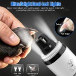 跨境3档LED双灯宠物磨甲器液晶屏大功率电动指甲刀猫狗充电修甲器