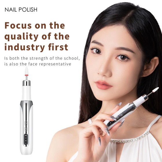 跨境新款美甲打磨机便携式电动磨甲器美甲工具充电美甲机打磨机
