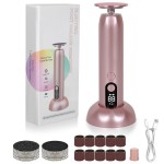 跨境电动修足器9档调节屏显去脚皮死皮老茧type-c充电动磨甲器