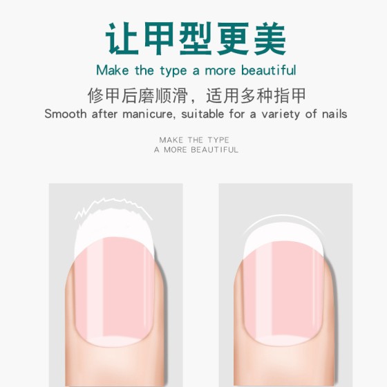 指甲锉打磨条不锈钢修磨厚硬甲锉修双面指甲挫磨甲器美甲砂条专业