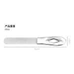 双面磨不锈钢镀砂指甲锉磨甲器磨砂条磨牙器打磨条打磨厚指甲锉3PCS