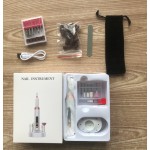 跨境新款美甲打磨机便携式电动磨甲器美甲工具套装显示充电美甲机