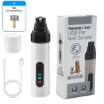 亚马逊宠物磨甲器2档电动修甲器猫狗打磨指甲钳全自动指甲剪外贸