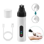亚马逊宠物磨甲器2档电动修甲器猫狗打磨指甲钳全自动指甲剪外贸