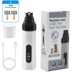 亚马逊宠物磨甲器2档电动修甲器猫狗打磨指甲钳全自动指甲剪外贸