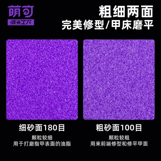 美甲搓条套装打磨条厚薄磨指甲砂条修型双面抛光锉海绵挫指甲工具1PCS