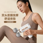 双头筋膜枪家用全身肌肉放松器小型无线便携肩颈数显振动按摩枪 （含认证）