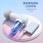 新款筋膜枪迷你便携式usb充电肌肉放松健身按摩器跨境外贸礼品