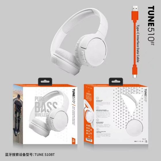 跨境新款TUNE510BT头戴式蓝牙耳机立体声外贸音乐运动蓝牙耳机