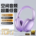 潮睿头戴式蓝牙耳机蓝牙6.0电竞低延迟续航IPX4防水私模磁吸耳机