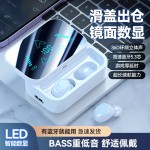 严选跨境爆款M48蓝牙耳机超长续航无线耳机蓝牙私模降噪数显滑盖