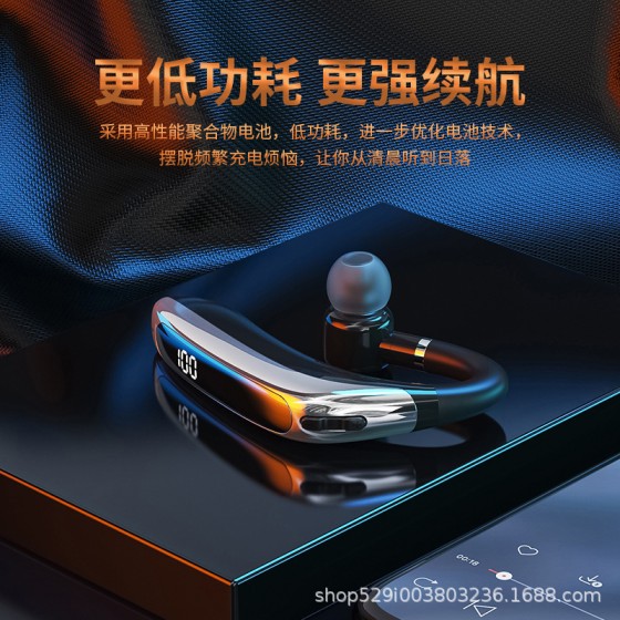 2025新款运动跑步左右通用无线蓝牙耳机入耳挂耳式单耳长续航代发