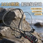 源头工厂2026新款吊坠挂脖式蓝牙耳机插卡长续航通话听歌手机通用