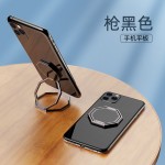跨境爆款三指背夹手机支架多功能360°旋转折叠便携手机指环支架
