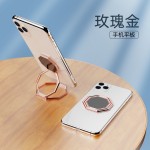 跨境爆款三指背夹手机支架多功能360°旋转折叠便携手机指环支架