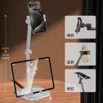铝合金伸缩360°旋转手机支架大全双机位直播手机支架拍摄俯拍架
