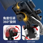 跨境小头盔手机支架防水减震遮阳罩电瓶车摩托车外卖骑手导航架
