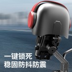跨境小头盔手机支架防水减震遮阳罩电瓶车摩托车外卖骑手导航架