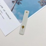 手机推拉式指环扣支架伸缩简约粘贴式纯色硅胶腕带支架防摔