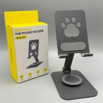 猫爪手机支架全金属桌面可360度° 旋转懒人追剧抖音直播创意礼品
