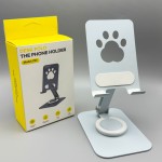 猫爪手机支架全金属桌面可360度° 旋转懒人追剧抖音直播创意礼品