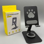 猫爪手机支架全金属桌面可360度° 旋转懒人追剧抖音直播创意礼品