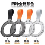 跨境360度旋转防滑金属硅胶指环扣支架锌合金强磁吸桌面手机支架