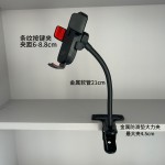 桌面直播手机支架金属大力夹懒人手机夹360度可弯曲软管支架通用