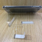 桌面一字背贴手机支架卡式长条翻盖折叠手机支架