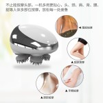 跨境家用新款迷你智能防水头疗仪揉捏穴位头部按摩仪器头皮手持式USB充电
