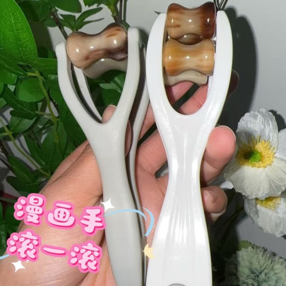 手指按摩器手部关节穴位刮滚轮瘦细漫画养成多功能经络  （树脂）
