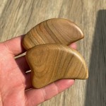 厂家批发天然绿檀木刮痧板面部按摩器背部刮痧全身通用经络拨筋实
