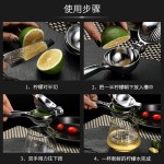金色锌合金大号水果橙子压汁机手动柠檬炸汁机果汁挤压器柠檬夹子