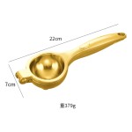 金色锌合金大号水果橙子压汁机手动柠檬炸汁机果汁挤压器柠檬夹子