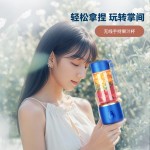 工厂直销小型便携式榨汁杯电动塑料榨汁机大功率果汁机设计 （高硼硅玻璃+塑料）