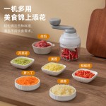 外贸手摇搅蒜器多用途厨房搅碎器儿童辅食料理机家用多功能蒜泥器