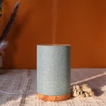 北欧ins东南亚田园简约布艺卧室家用桌面小夜灯超声波精油香薰机