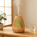 现货木纹香薰加湿器 家用卧室静音大雾量 桌面小型香薰机工厂-USB插电