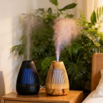 现货木纹香薰加湿器 家用卧室静音大雾量 桌面小型香薰机工厂-USB插电