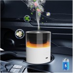 无线车载香薰机随车启停可精油喷雾加湿器USB充电银河氛围灯摆件