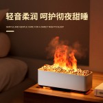 跨境火山香薰加湿器熔岩裂纹超声波雾化加湿器家用酒店桌面扩香机