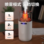 厂家批发跨境新款火焰香薰机家用办公充电USB便携加湿器桌面小型