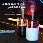 跨境热销迷你汽车载加湿器火星七彩氛围灯家用小型桌面喷雾香薰机