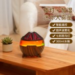 跨境新款仿真碳火木纹香薰机桌面遥控仿真木炭氛围灯空气加湿器 （含澳规）