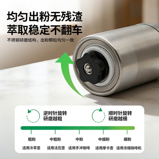跨境咖啡磨豆机手摇咖啡研磨机磨粉器陶瓷咖啡机手摇咖啡豆研磨机