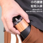 跨境热采304不锈钢手摇咖啡机办公粗细可调手动磨豆器便携研磨器