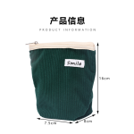 灯芯绒化妆包女学生大容量口红包水乳姨妈巾收纳袋零钱包便携