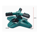 园艺绿化喷灌洒水农用菜园草坪喷水浇水降温360度旋转自动洒水器