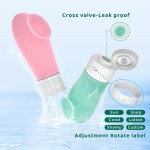 14 件套 89ml 防漏旅行分装瓶，吸盘款 3 盎司便携洗护套装